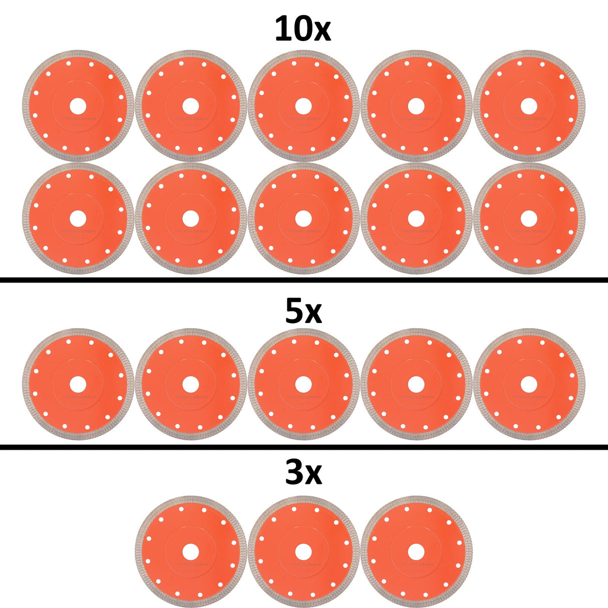 Disque à tronçonner diamanté pour carrelage diamètre 150 mm alésage 25,4 mm