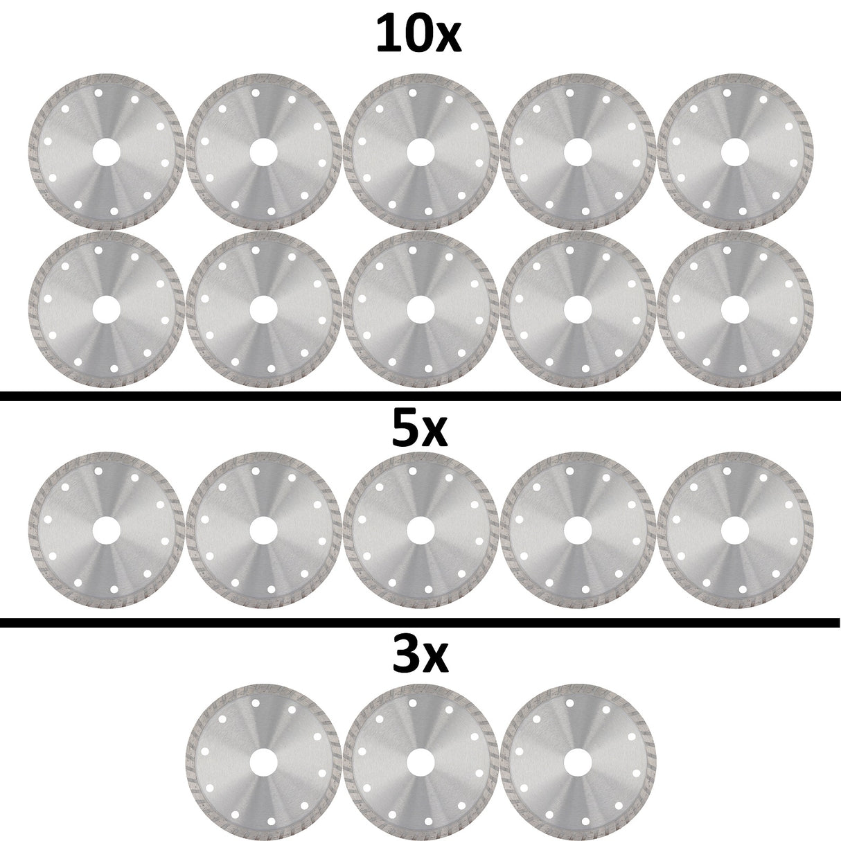 Disque à tronçonner diamanté Disque diamanté pour meuleuse d'angle Diamètre 125 mm - Universel - Turbo