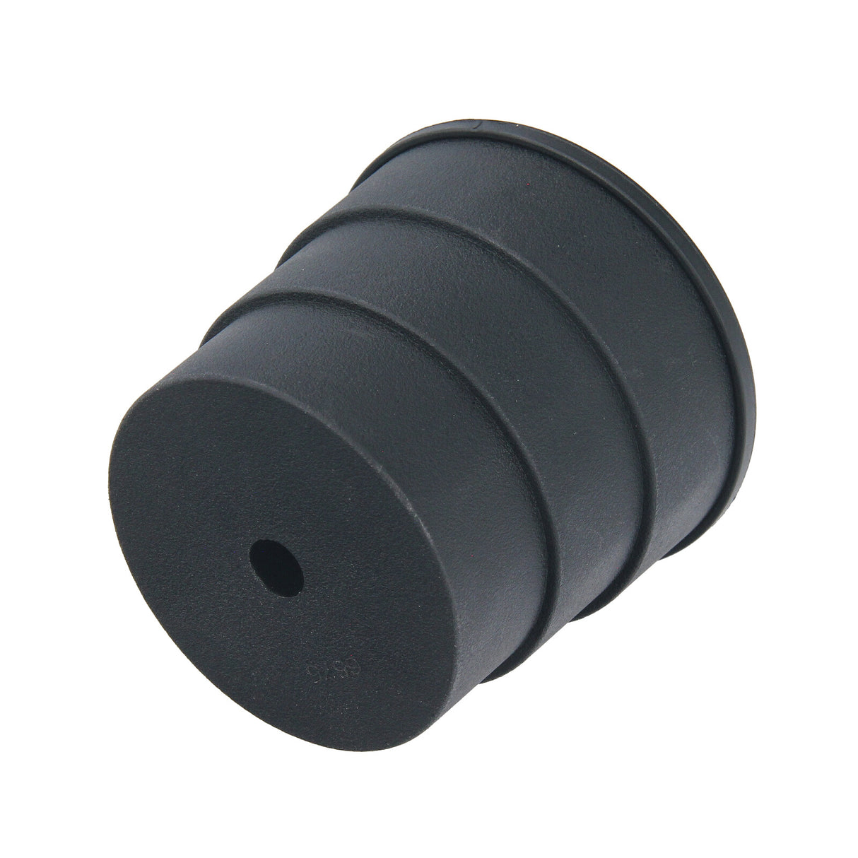 Turbo boost leak test adapter in action, testing a large diameter charge air hose. Adapter connected for pressure testing.