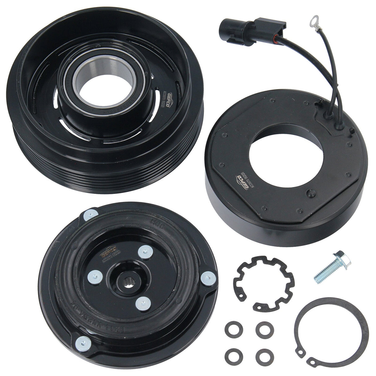 Poulie d'embrayage magnétique pour compresseur de climatisation GEPCO pour Hyundai Santa Fe KIA Magentis