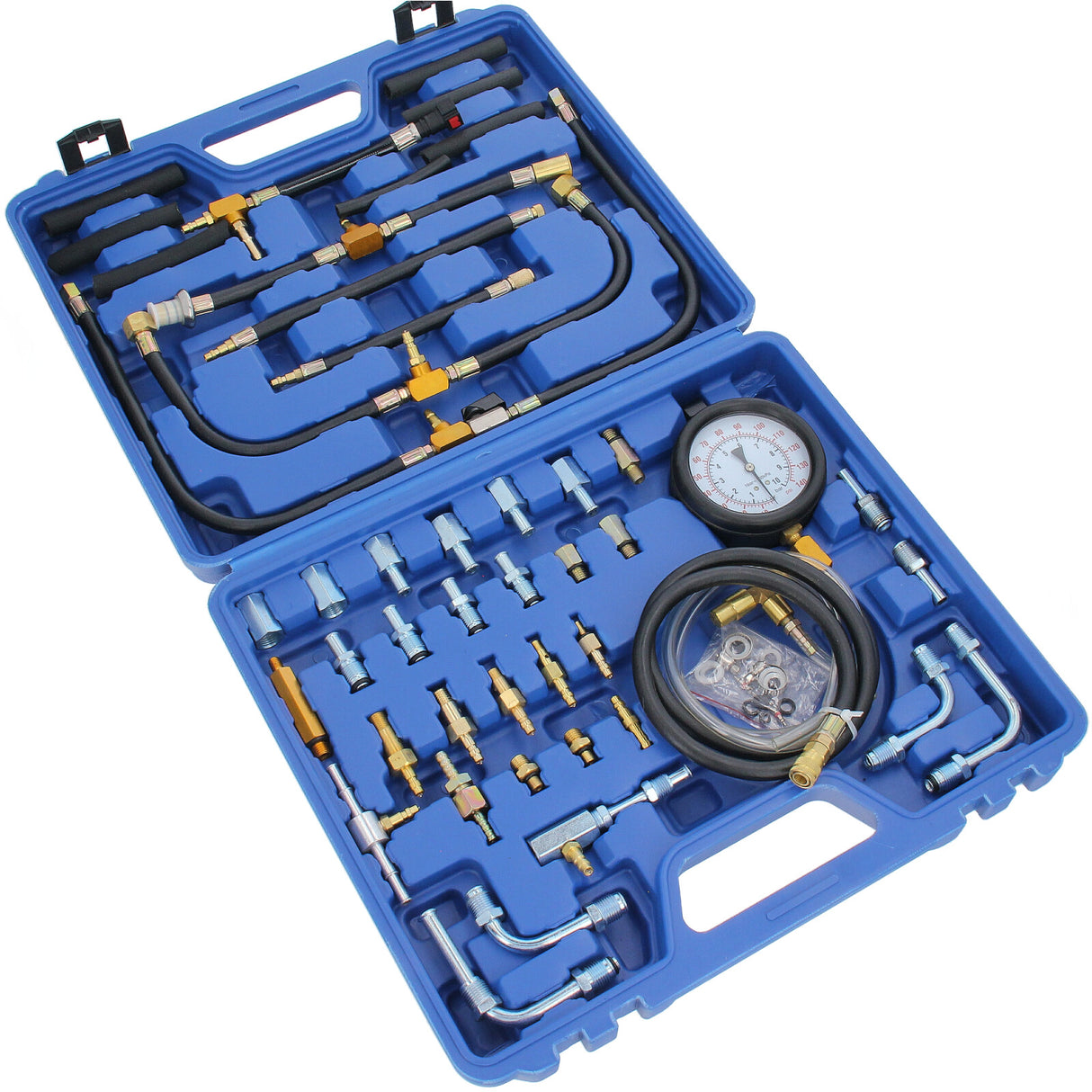 Testeur de pression d'essence Testeur de pression Outil de système d'injection Testeur de compression 0-8 BAR 120 Psi