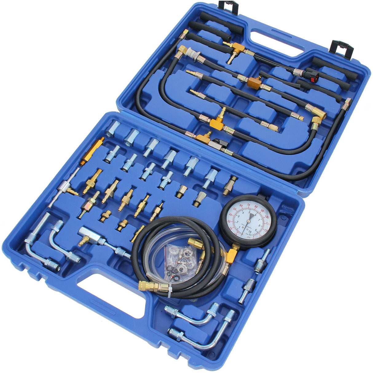 Testeur de pression d'essence Testeur de pression Outil de système d'injection Testeur de compression 0-8 BAR 120 Psi