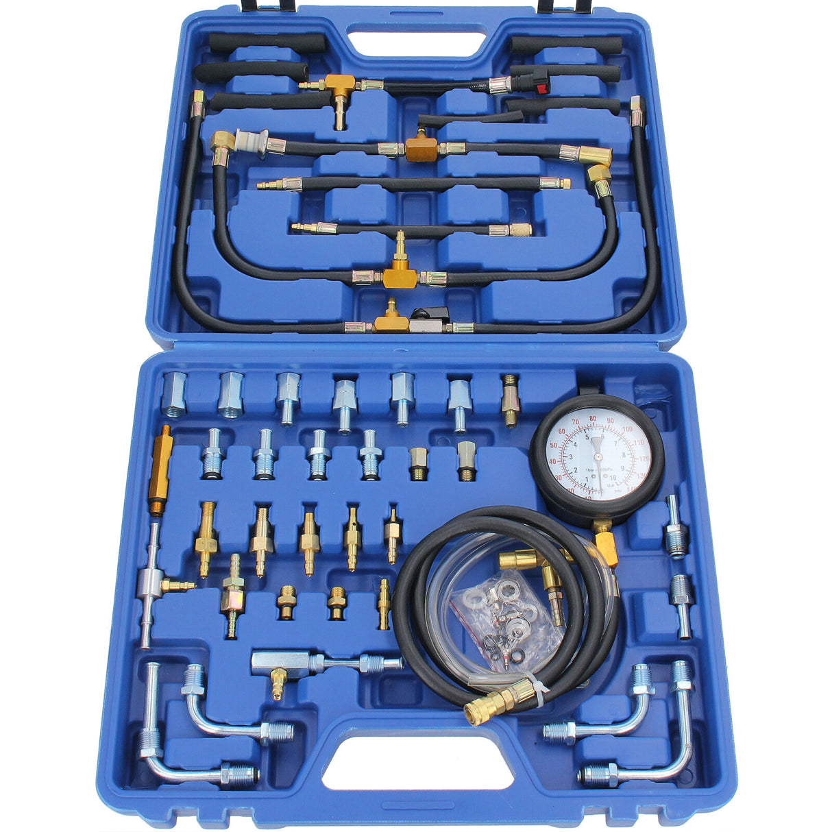 Testeur de pression d'essence Testeur de pression Outil de système d'injection Testeur de compression 0-8 BAR 120 Psi