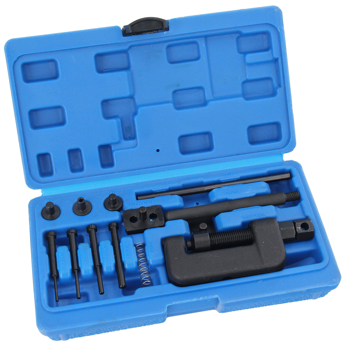 Outil de séparation de chaîne de moto universel Outil de rivetage Outil de rivetage de séparation de chaîne de moto Outil de rivetage de séparation de chaîne de moto 13 pièces