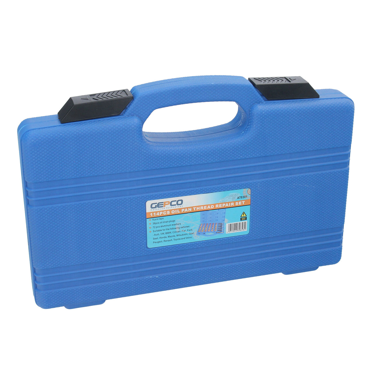 Kit de réparation 114 pièces pour vis de filetage de vidange d'huile M13 M15 M17 M20 M22