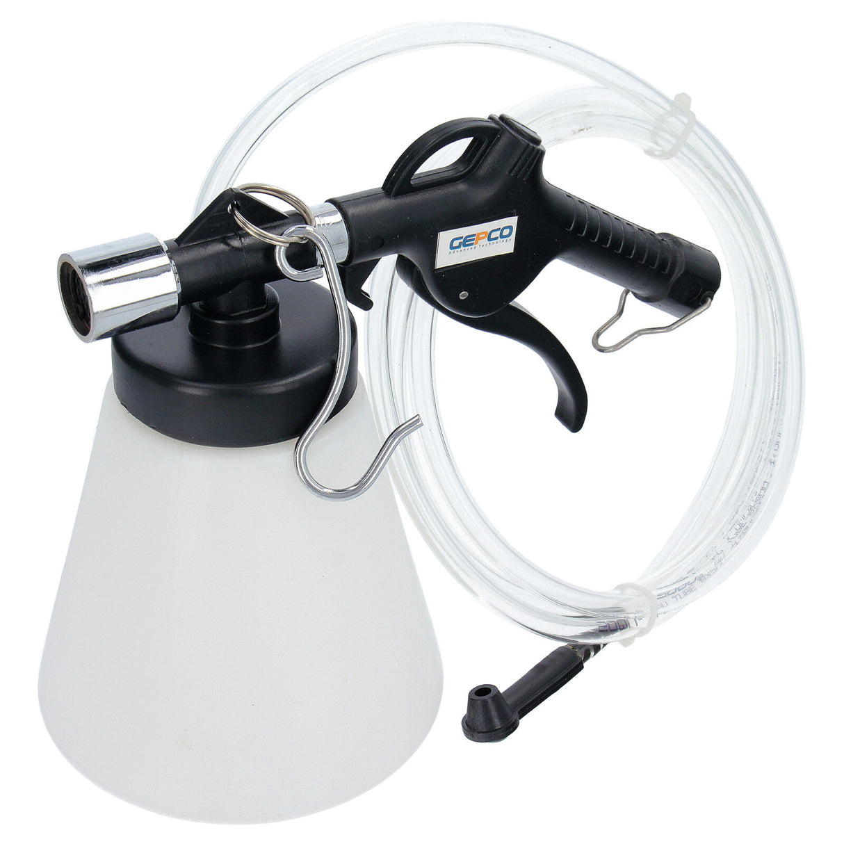 Dispositif de purge de frein, purgeur de frein à air comprimé, bouteille de recharge, outil neuf