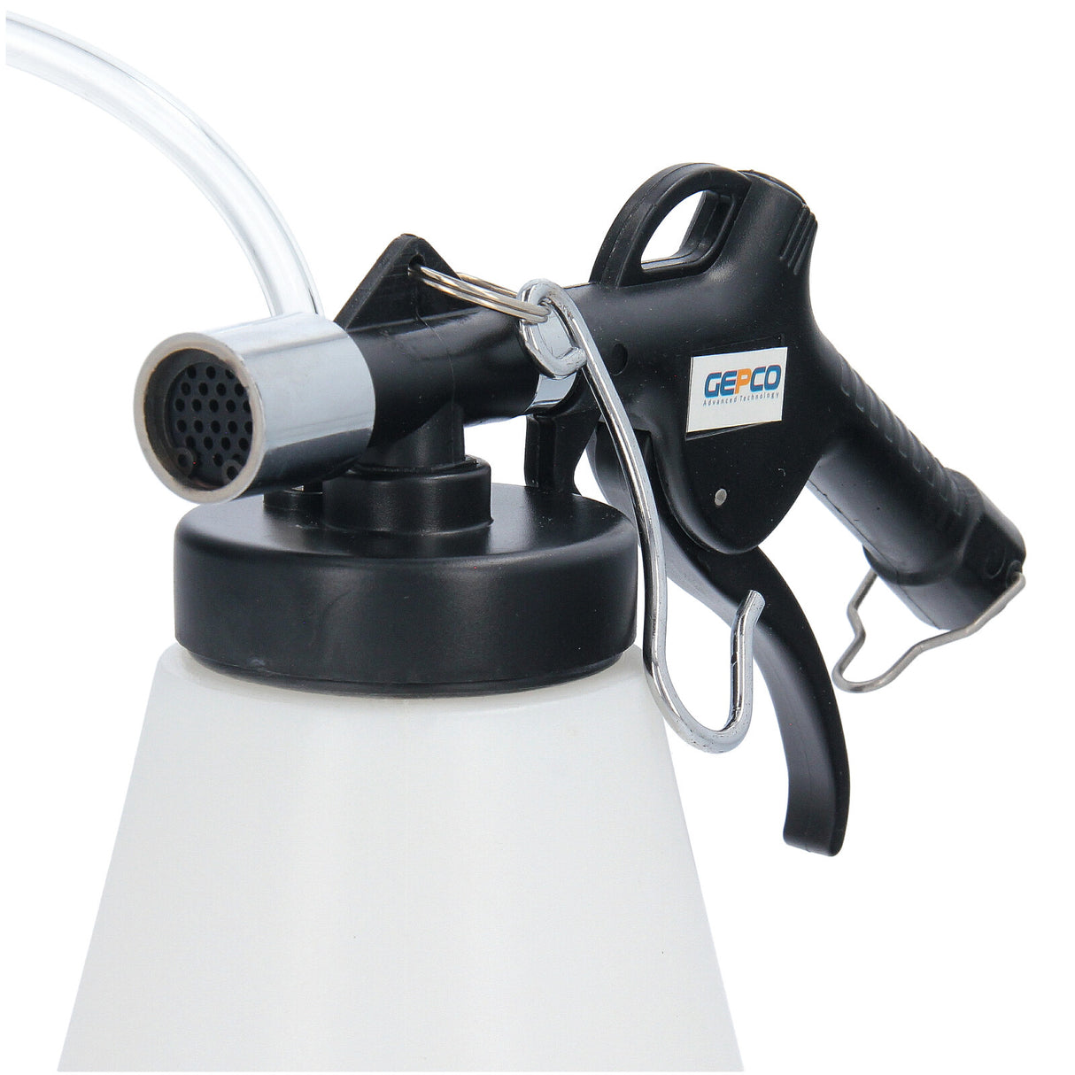 Dispositif de purge de frein, purgeur de frein à air comprimé, bouteille de recharge, outil neuf