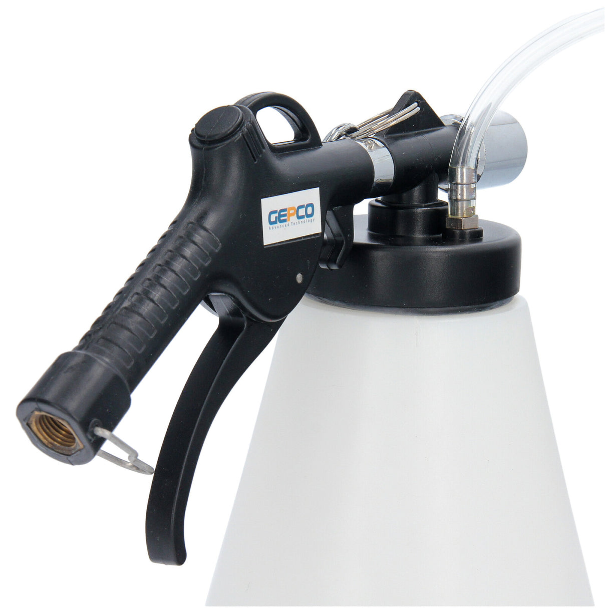 Dispositif de purge de frein, purgeur de frein à air comprimé, bouteille de recharge, outil neuf