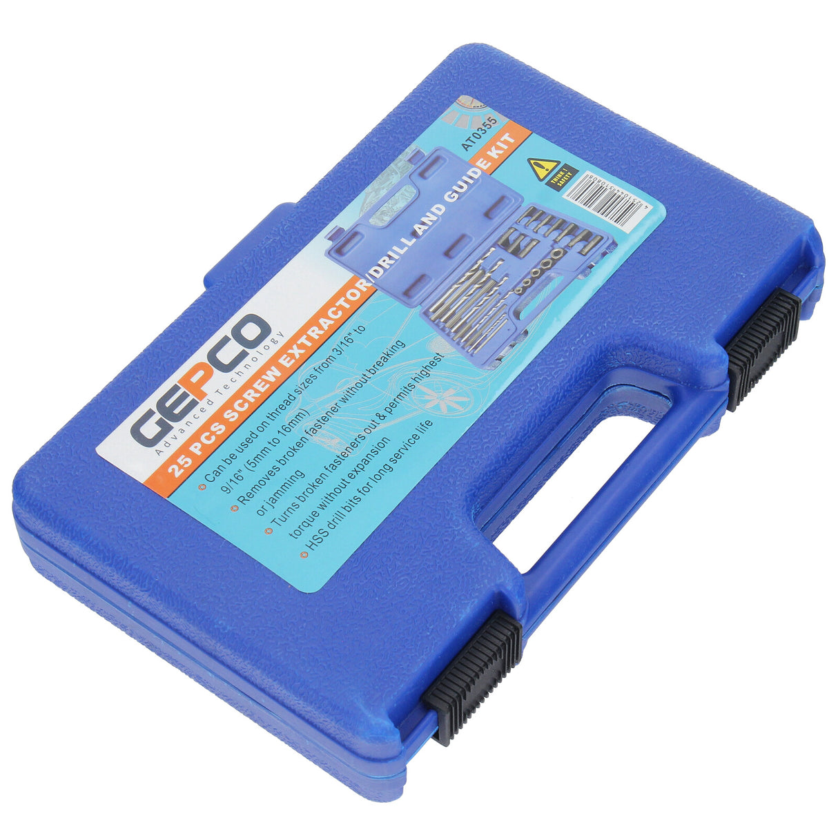 Coffret d'extracteurs de vis, 25 pièces. Extracteur de boulons, kit d'extraction spécial pour retirer les vis.