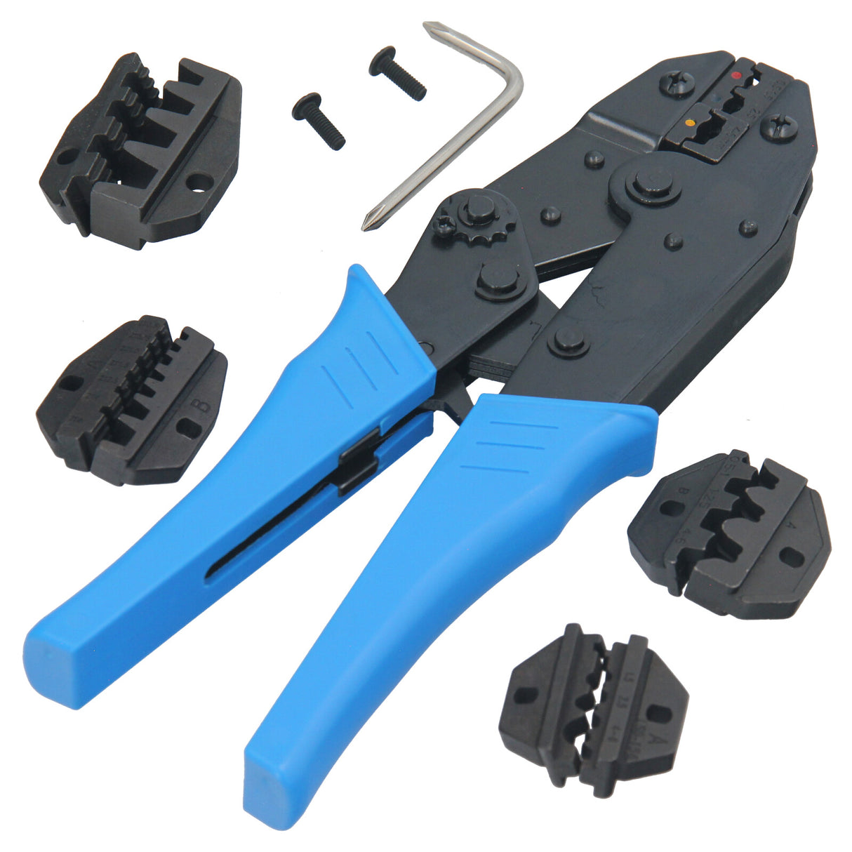 Jeu de pinces à sertir avec 4 paires de mâchoires