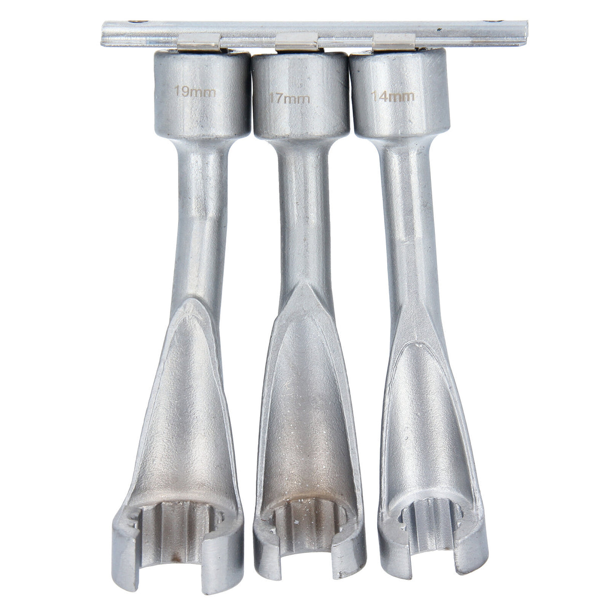 Jeu de clés à pipe, ouvertes, 12,5 (1/2), 14-17-19 mm - conduite d'injection diesel