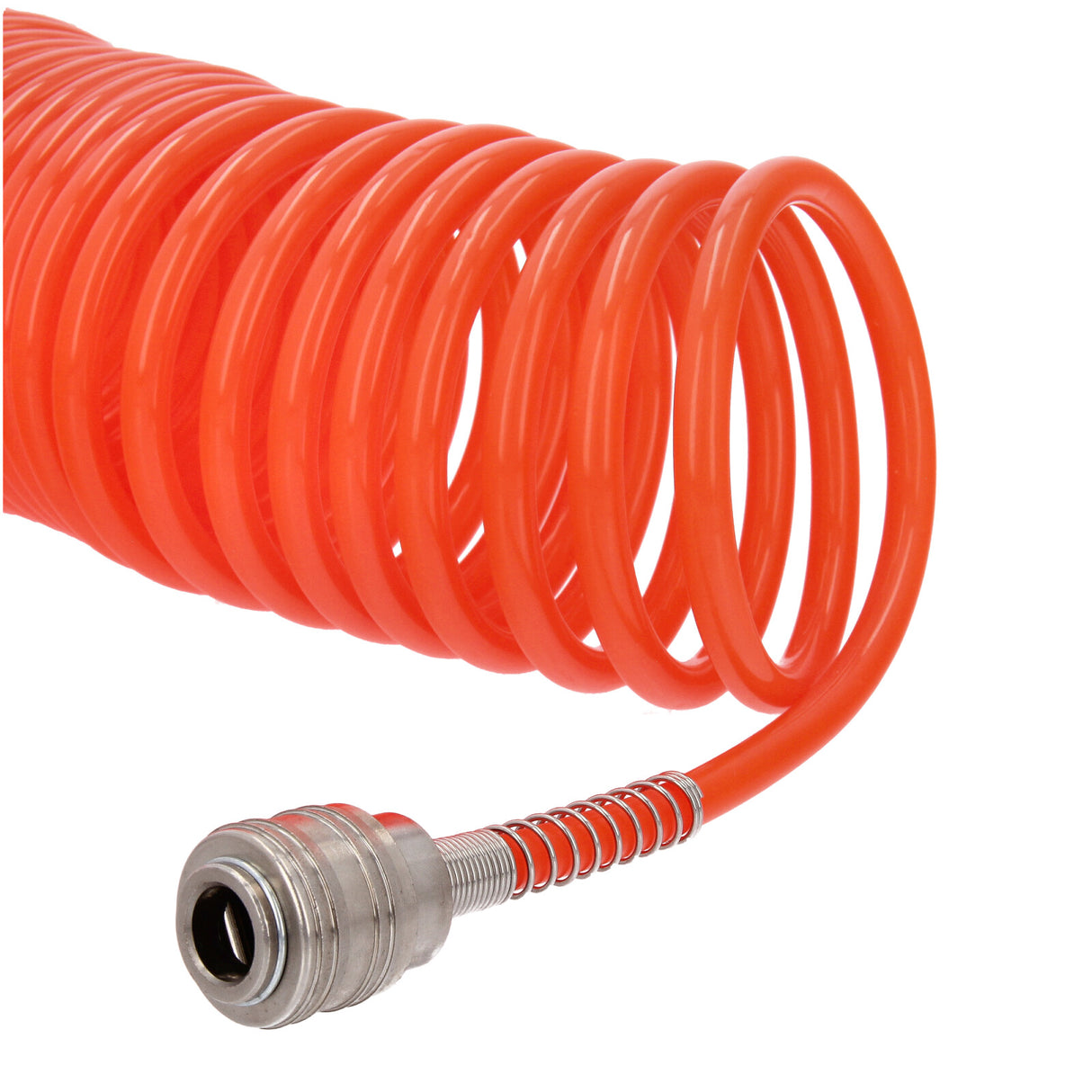 Tuyau spiralé pour air comprimé 1/4' PE 6,5x10mm 10m