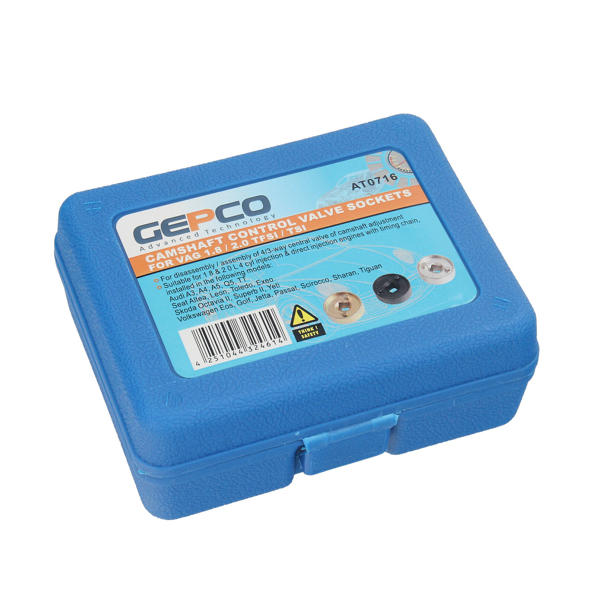 Inserts d'outils spéciaux pour soupapes de commande d'arbre à cames – adaptés pour VAG 1.8 / 2.0 TFSI TSI FSI | GEPCO