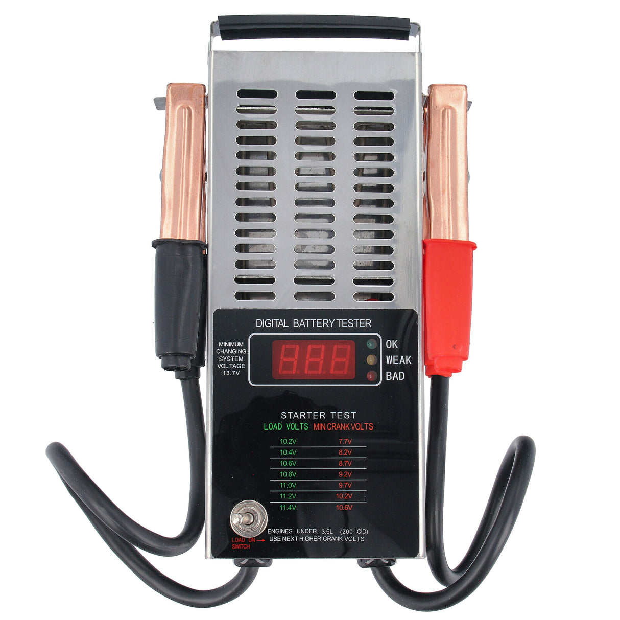 Testeur de batterie numérique 12 V, testeur de batterie LCD pour voiture, testeur de batterie 100 A