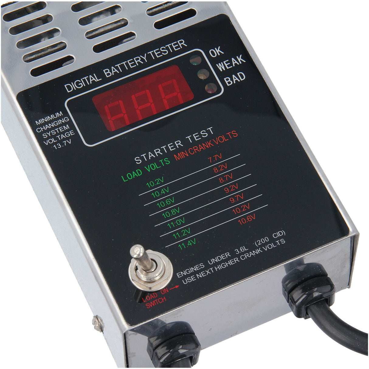 Testeur de batterie numérique 12 V, testeur de batterie LCD pour voiture, testeur de batterie 100 A