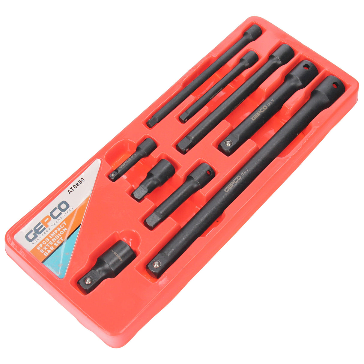 Jeu d'extensions Kipp pour douilles 1/4 + 3/8 + 1/2 pouce, 9 pièces