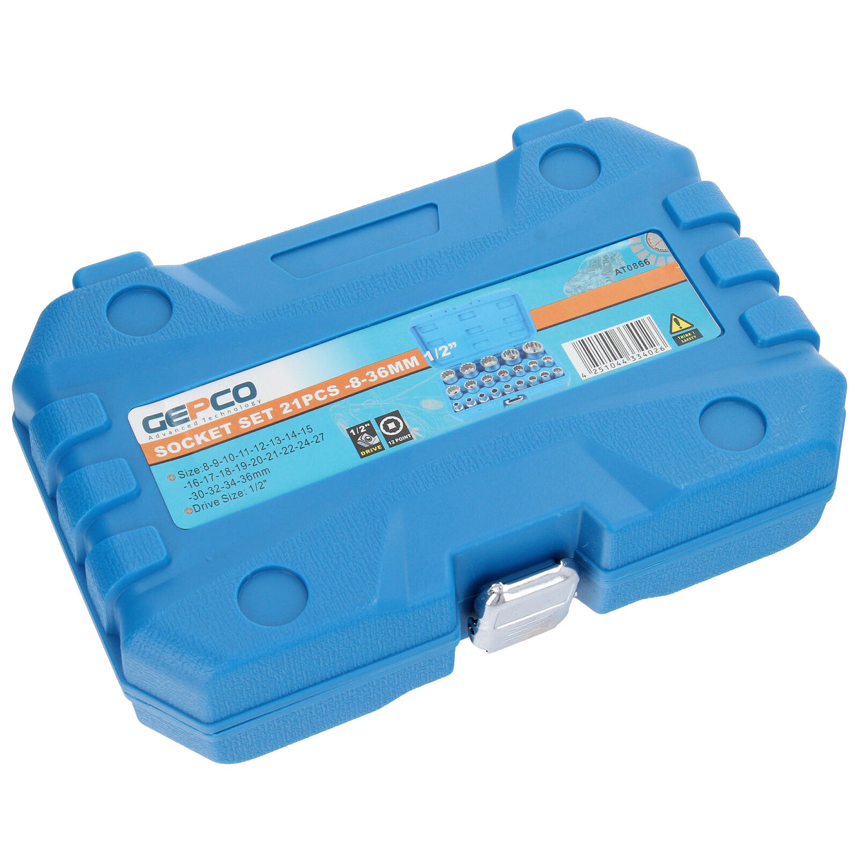 Jeu de 21 clés à douilles externes multi-dents 8-36 écrou à douille 12 pans 1/2 pouce