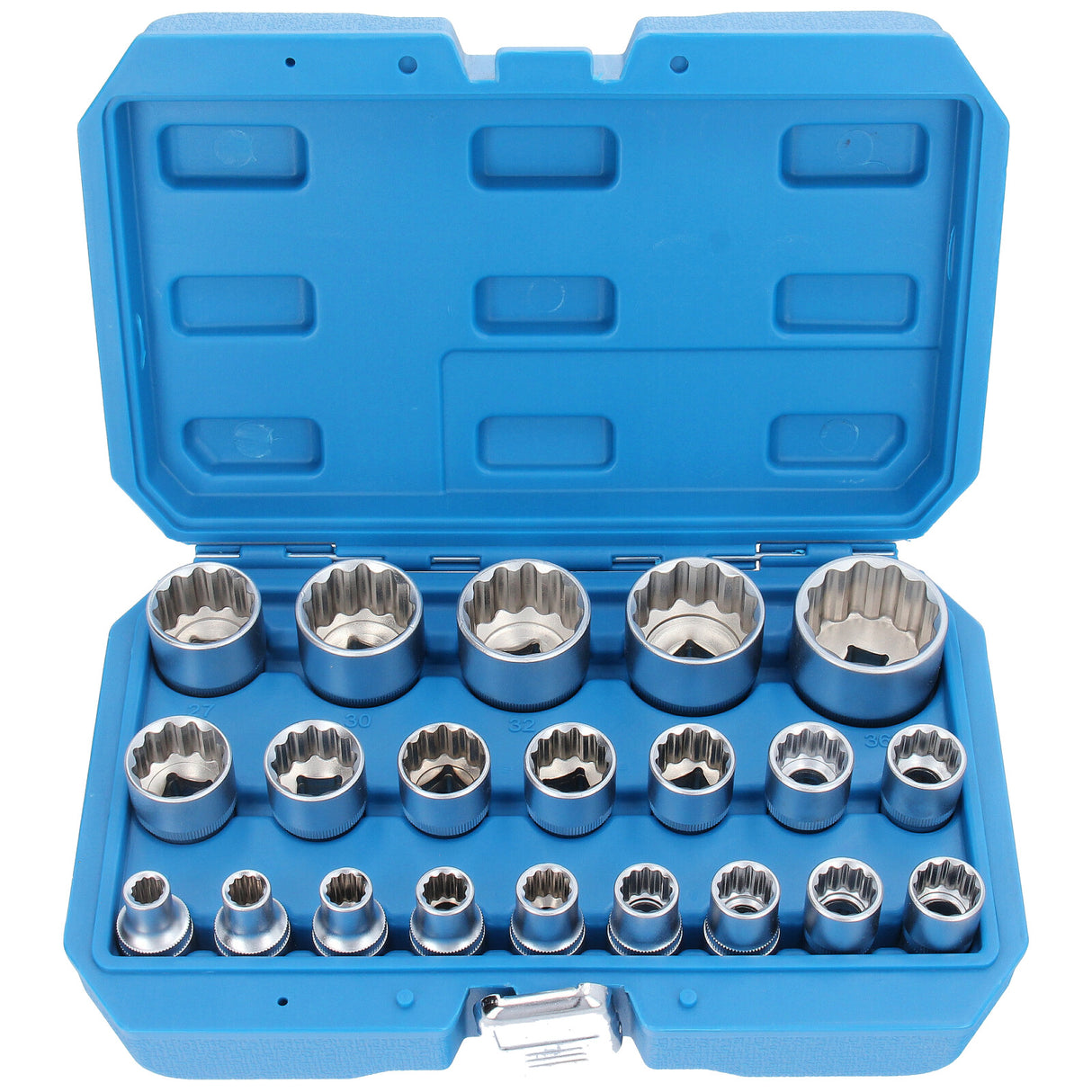 Jeu de 21 clés à douilles externes multi-dents 8-36 écrou à douille 12 pans 1/2 pouce