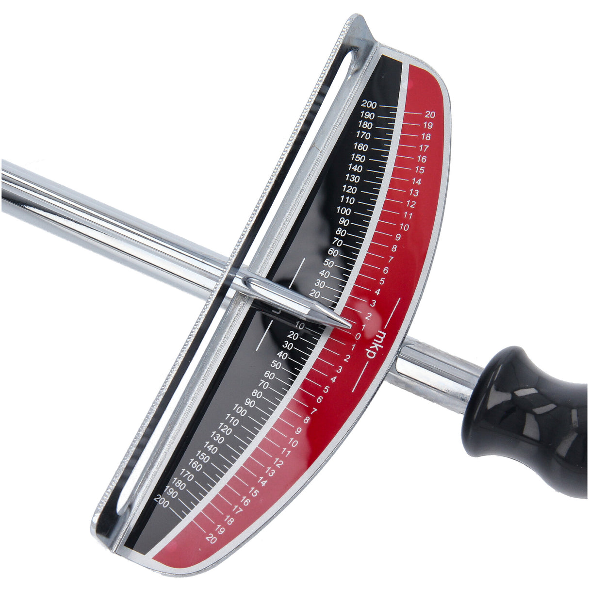 Clé dynamométrique à double échelle gauche droite entraînement 1/2" en continu 0-200NM