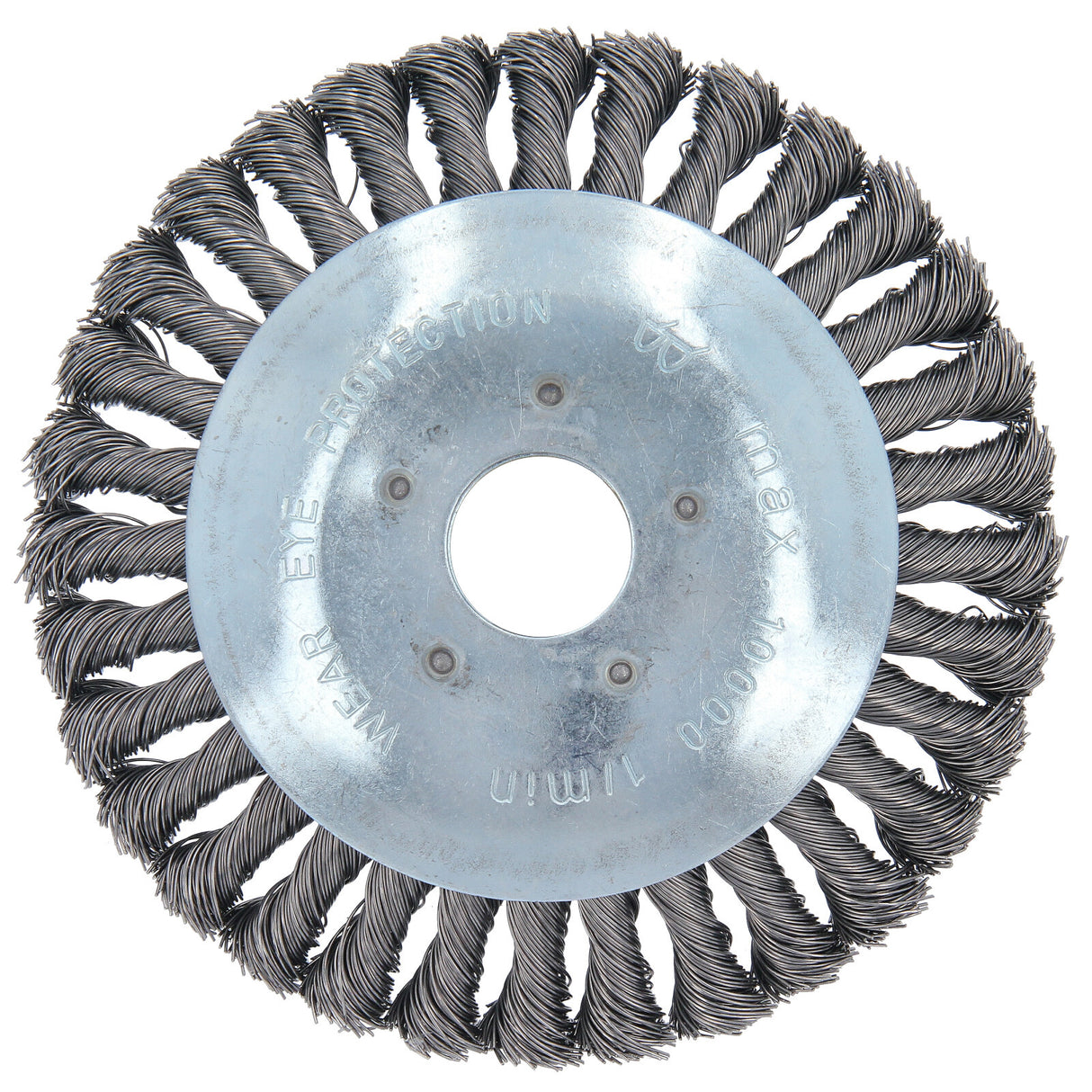 Brosse à mauvaises herbes professionnelle pour débroussailleuse 25,4 x 150 mm tressée