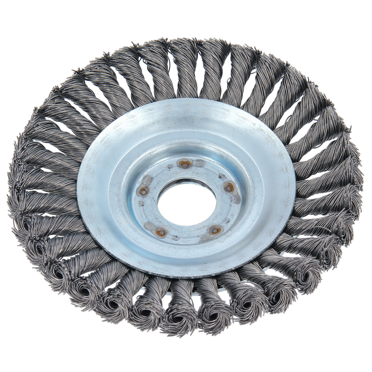 Brosse à mauvaises herbes professionnelle pour débroussailleuse 25,4 x 150 mm tressée