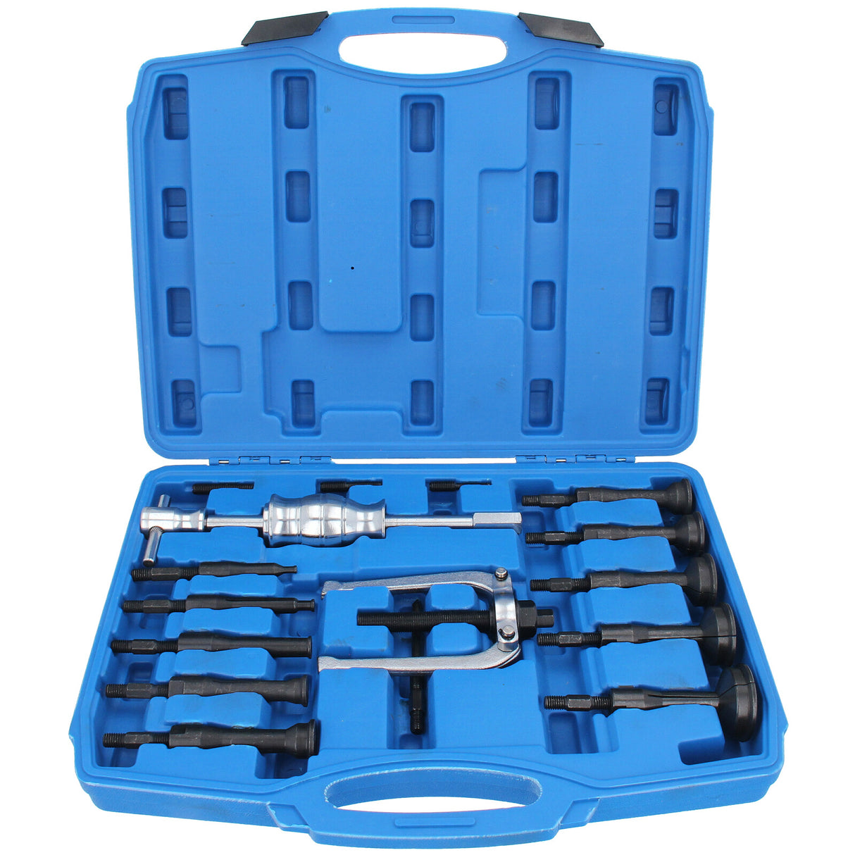 Ensemble d'extracteurs internes pour trous borgnes, outil d'extraction de boîtier de pédalier avec marteau coulissant, 16 pièces