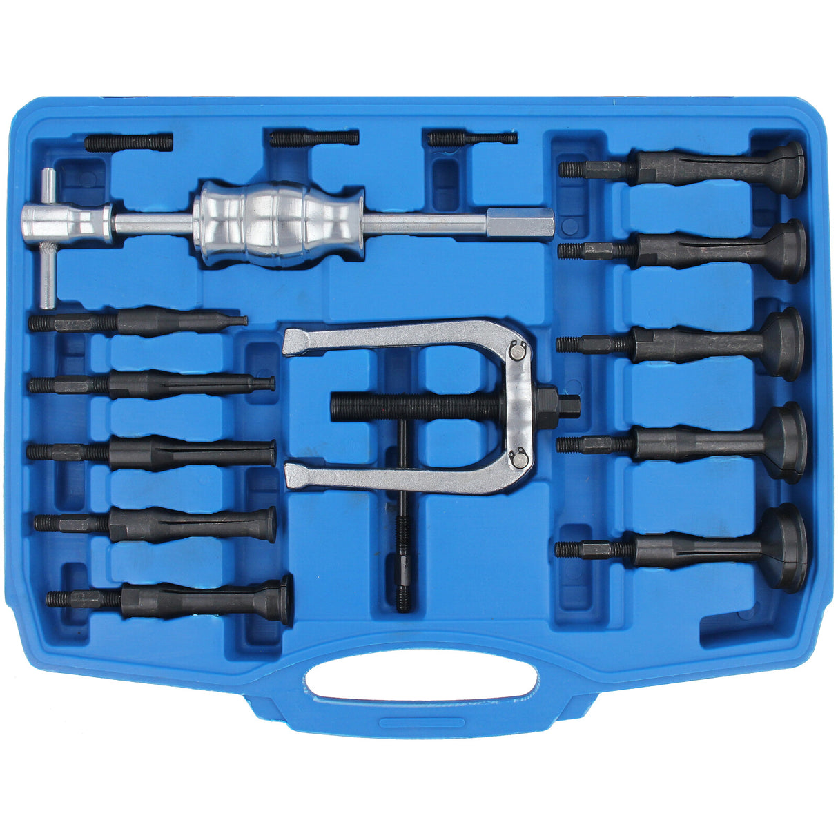 Ensemble d'extracteurs internes pour trous borgnes, outil d'extraction de boîtier de pédalier avec marteau coulissant, 16 pièces