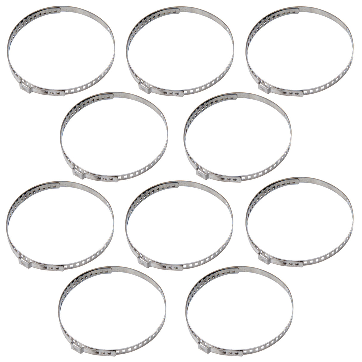 Colliers de serrage pour soufflets d'essieu, 10 pièces, 60-124 mm, 7 mm de large, avec pince