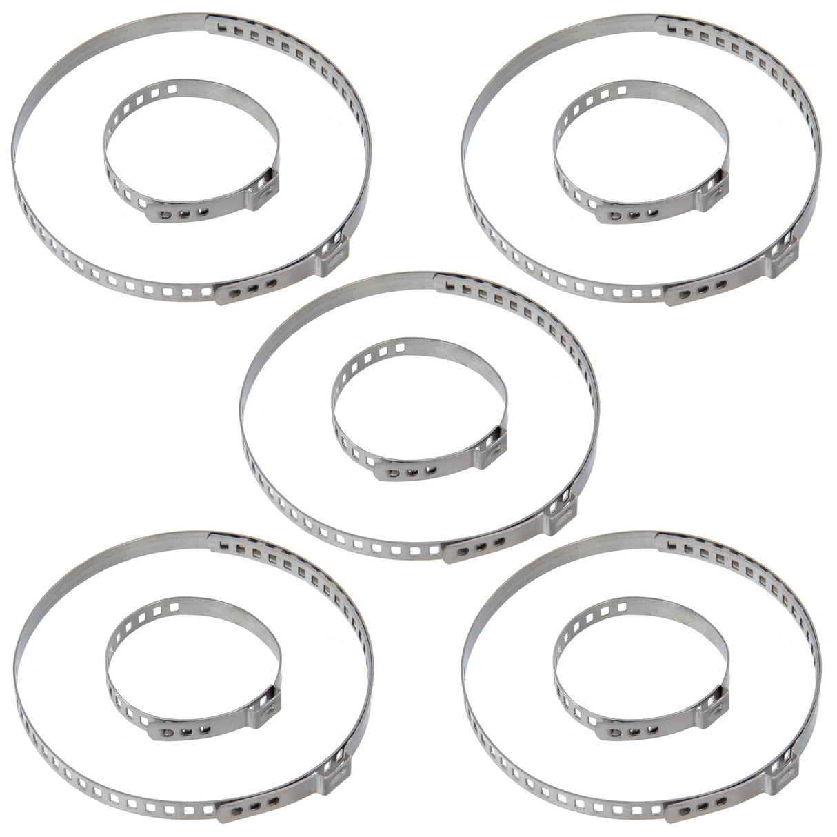 Colliers de serrage pour soufflets d'essieu, 10 pièces, 32-127 mm, 7 mm de large, avec pince