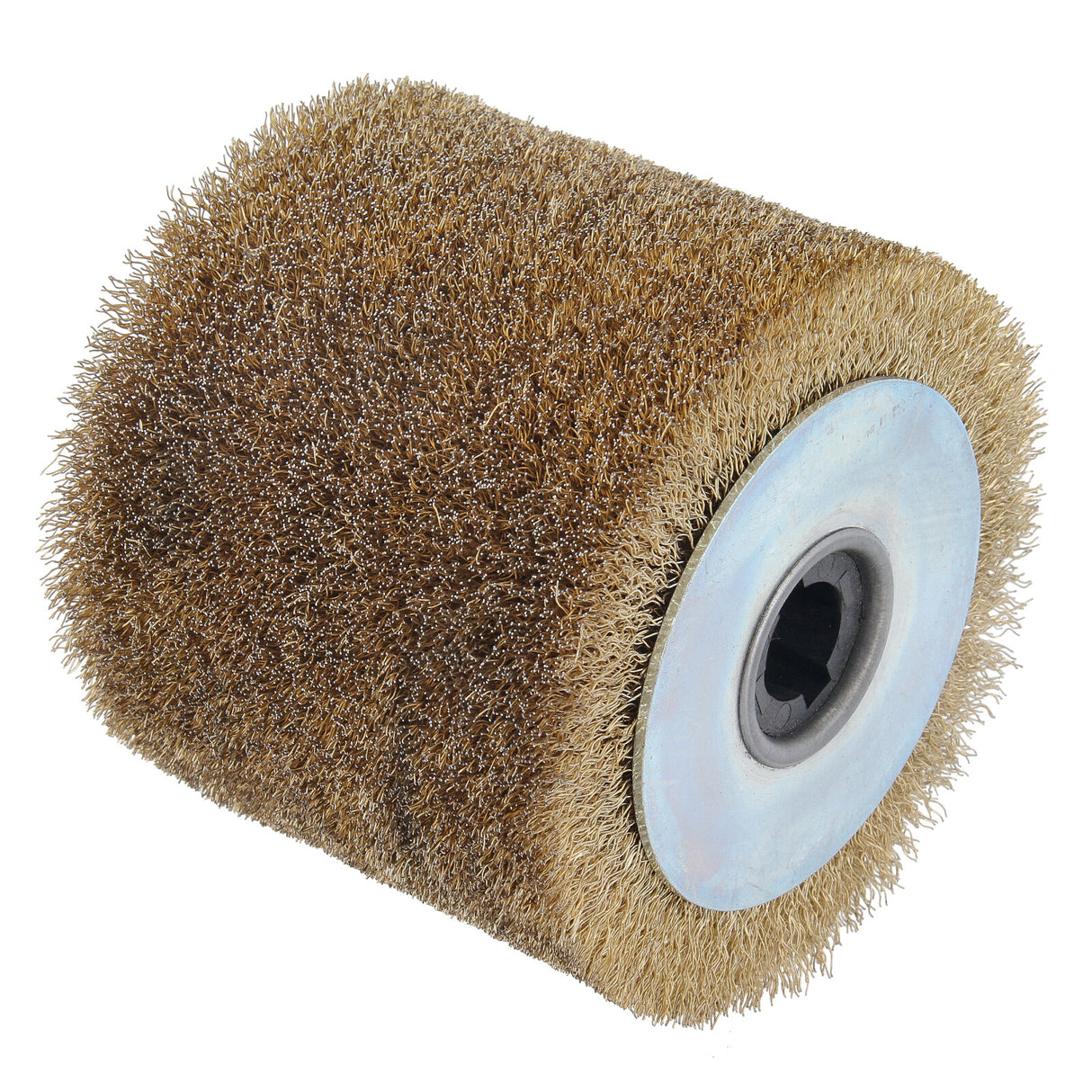 Brosse métallique pour rouleau de meulage pour machine de finition satinée, rouleau de finition satinée plaqué laiton