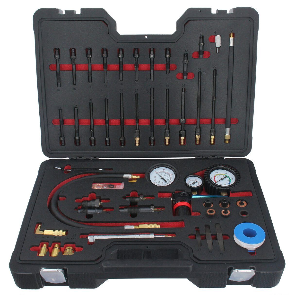 Kit de test de compression et de perte de pression pour moteurs à essence et diesel