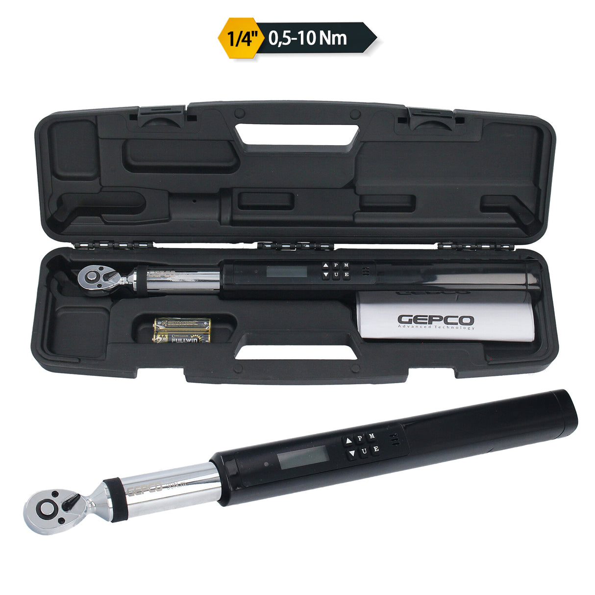 Clé dynamométrique électronique 1/4" 3/8" 1/2" jusqu'à 340 Nm LED numérique professionnelle