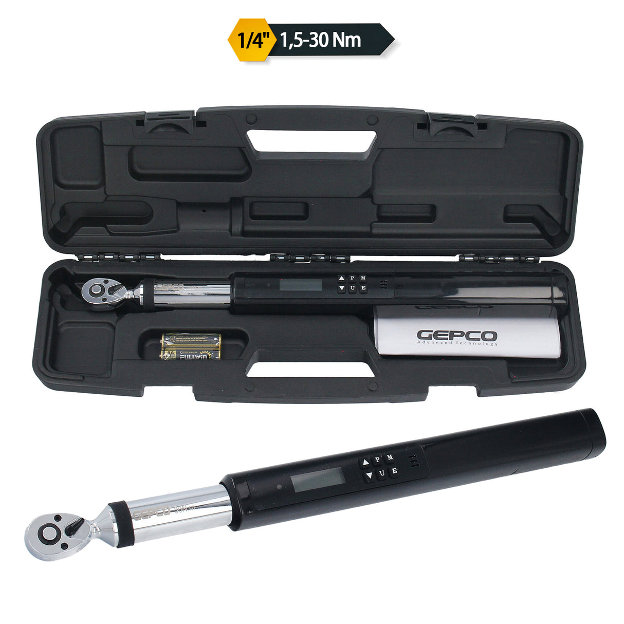 Clé dynamométrique électronique 1/4" 3/8" 1/2" jusqu'à 340 Nm LED numérique professionnelle