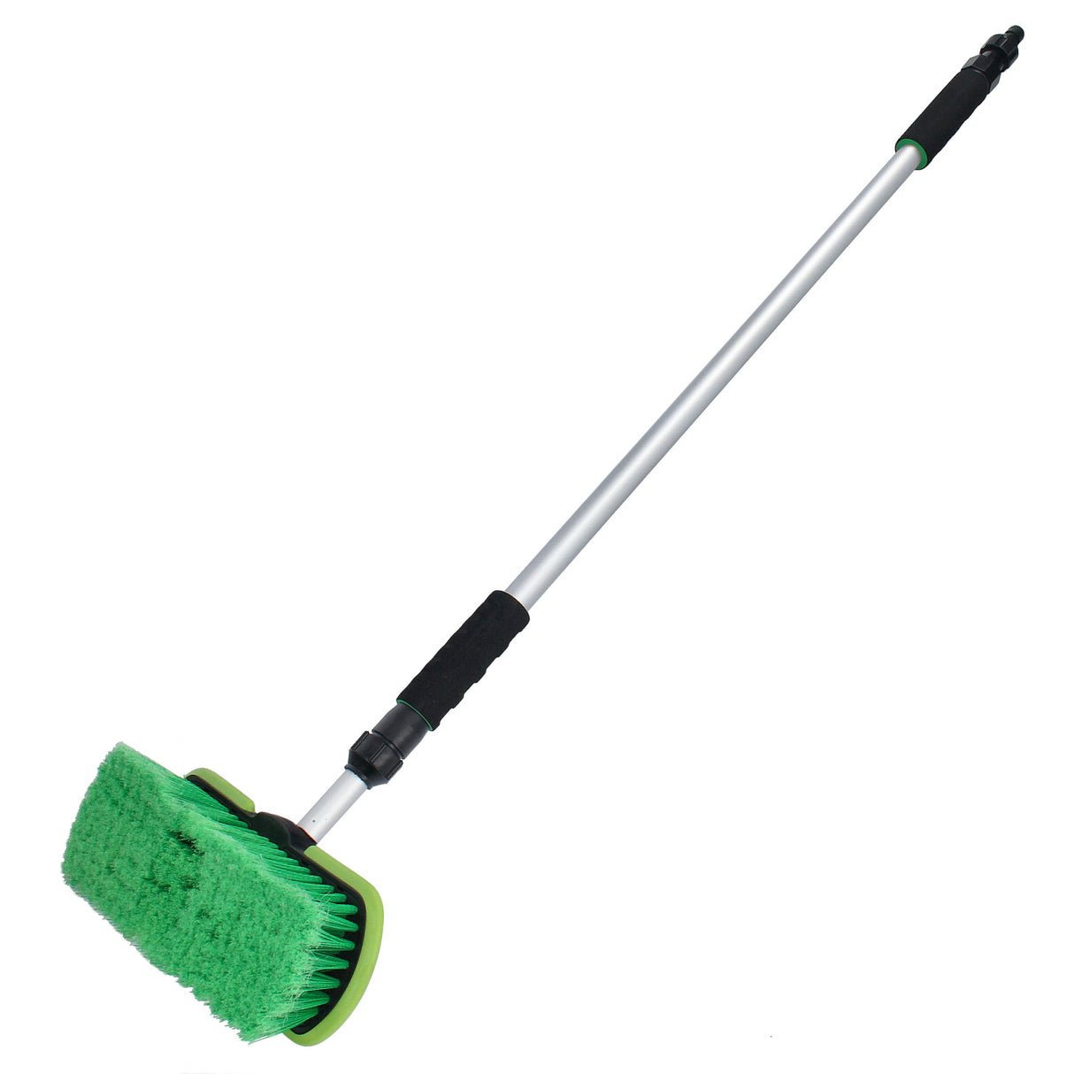 Brosse de lavage de voiture télescopique 110 – 180 cm avec jet d'eau pour véhicule camion voiture