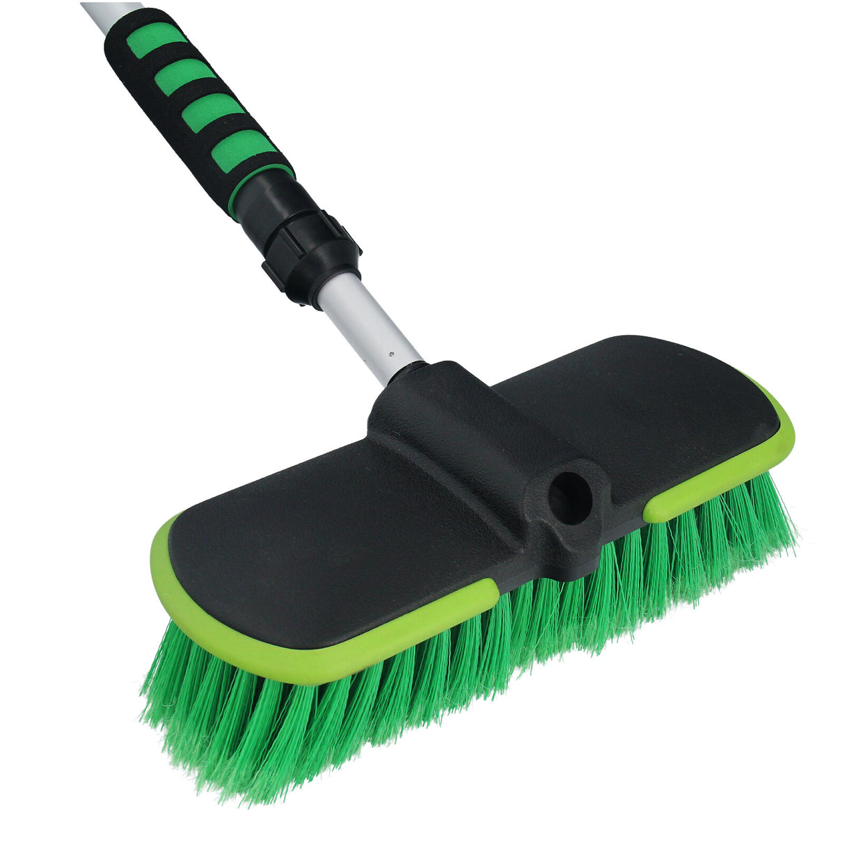 Brosse de lavage de voiture télescopique 110 – 180 cm avec jet d'eau pour véhicule camion voiture