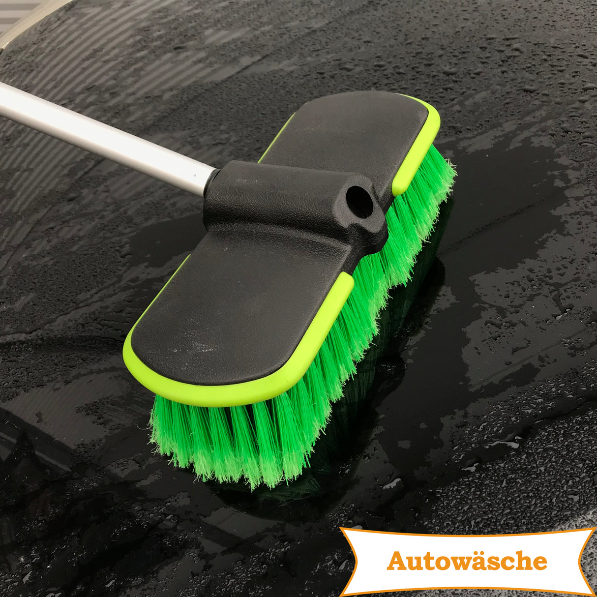 Brosse de lavage de voiture télescopique 110 – 180 cm avec jet d'eau pour véhicule camion voiture
