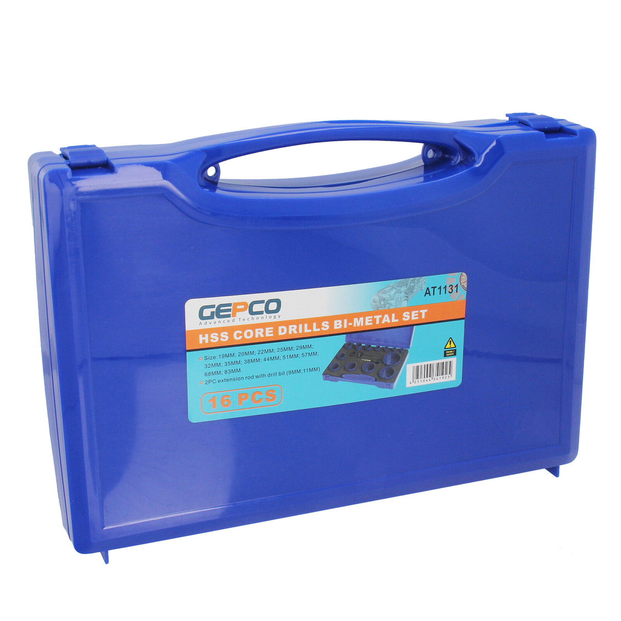 Coffret de 16 scies cloches, foret, trépan, scie cloche circulaire, foret à trous HSS bimétal