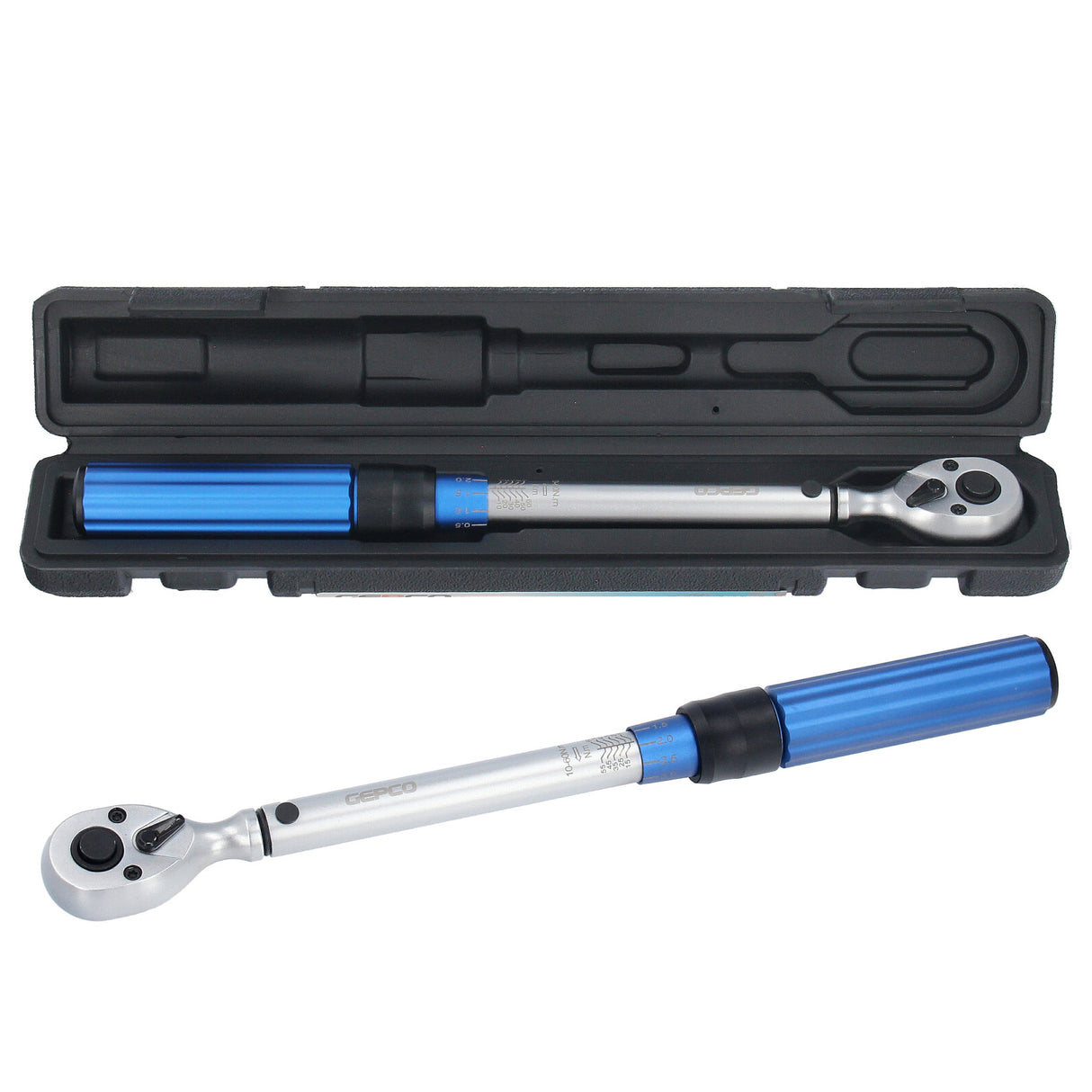 Clé dynamométrique GEPCO 5-330 Nm 1/2" 3/8" 1/4" diverses variantes clé dynamométrique