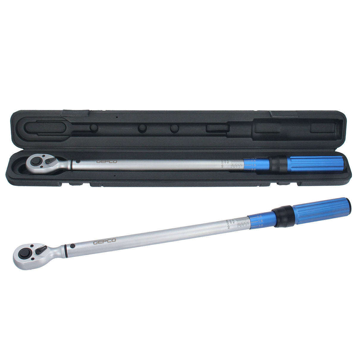 Clé dynamométrique GEPCO 5-330 Nm 1/2" 3/8" 1/4" diverses variantes clé dynamométrique