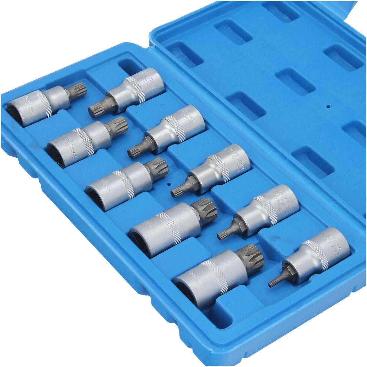 Jeu de clés à douille professionnelles GEPCO, écrous multidents internes 1/2", jeu d'écrous à douille M4-M18