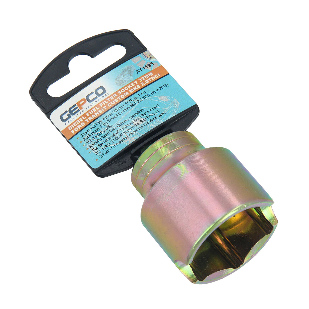 Clé à douille pour filtre à carburant 32 mm pour Ford Transit MK8 2.0 TDCI