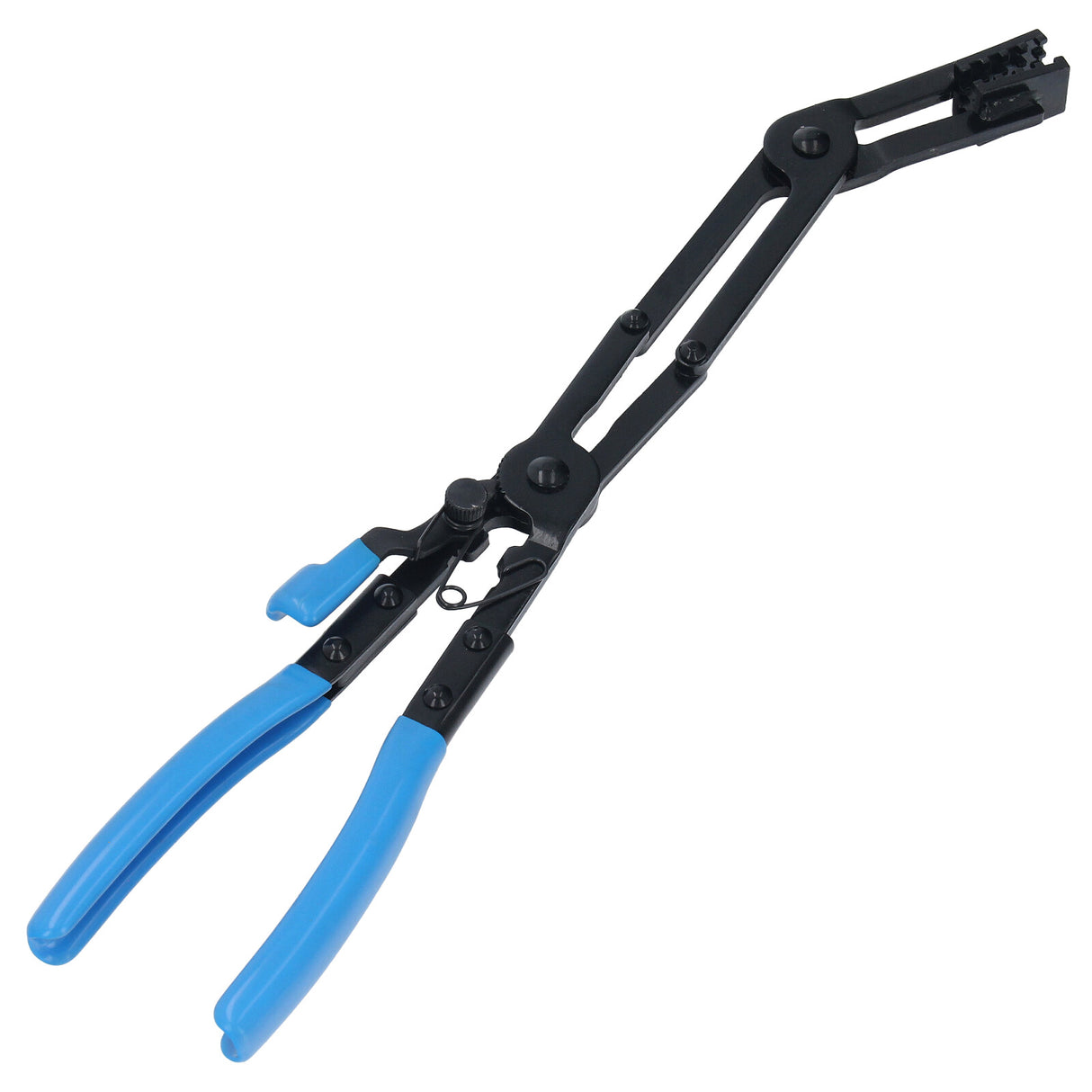 Pince à colliers de serrage à double articulation pince coudée ouverture 50 mm longueur 430 mm