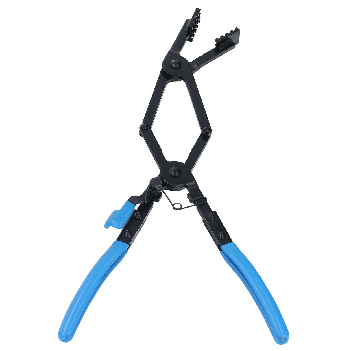 Pince à colliers de serrage à double articulation pince coudée ouverture 50 mm longueur 430 mm