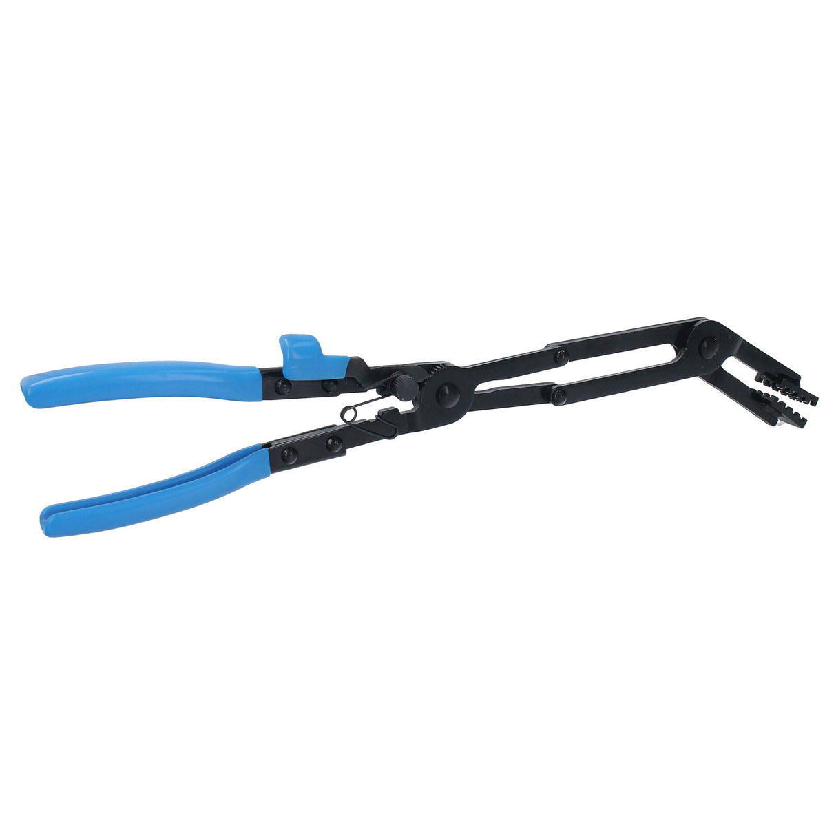 Pince à colliers de serrage à double articulation pince coudée ouverture 50 mm longueur 430 mm