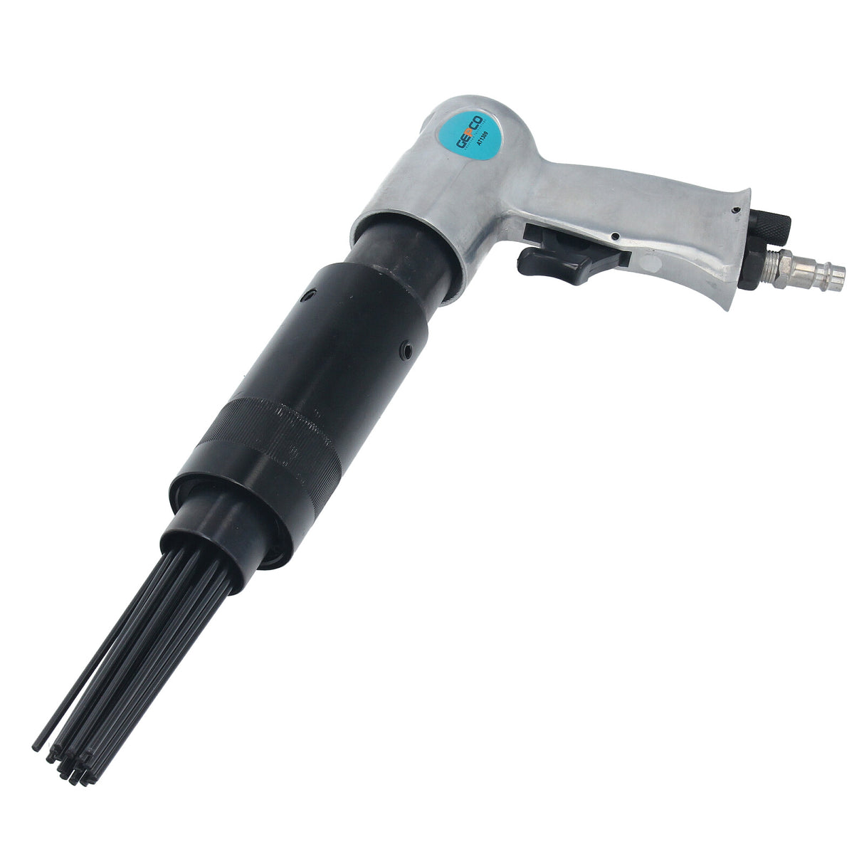 Détartreur pneumatique à aiguilles, pistolet à aiguilles antirouille avec tête à aiguilles 19 aiguilles 3 mm