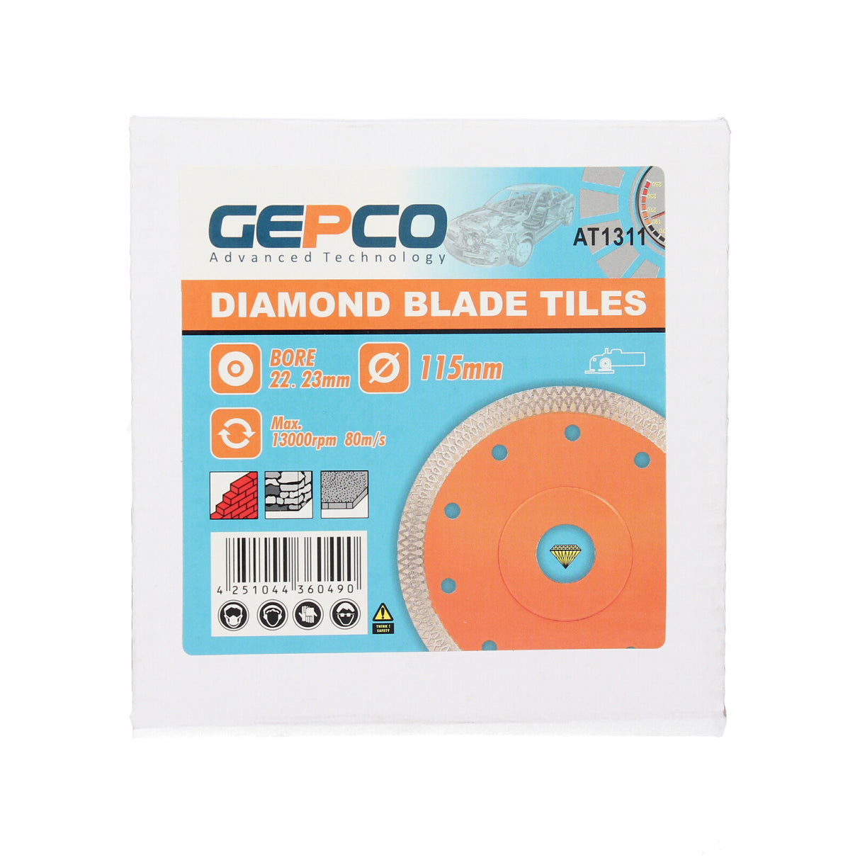Disque à tronçonner diamanté pour carrelage diamètre 115 125 150 180 200 mm