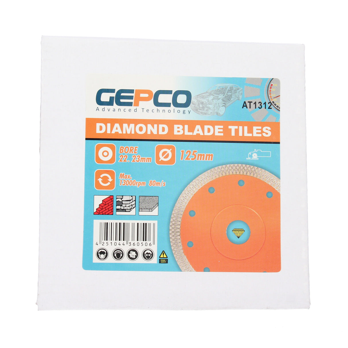 Disque à tronçonner diamanté pour carrelage diamètre 115 125 150 180 200 mm