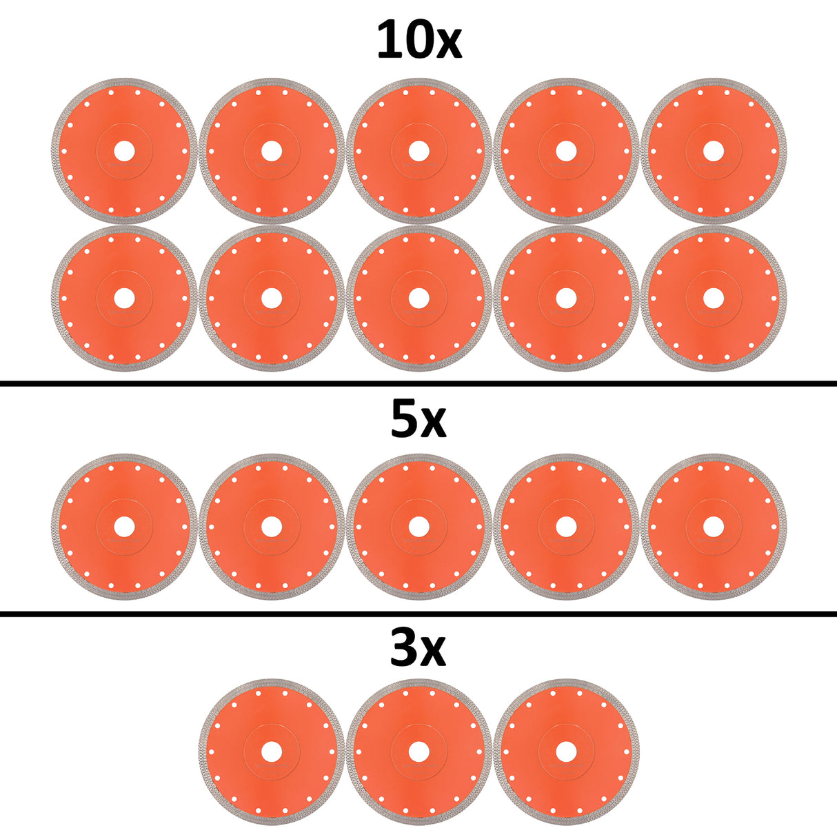 Disque à tronçonner diamanté pour carrelage diamètre 180 mm alésage 25,4 mm