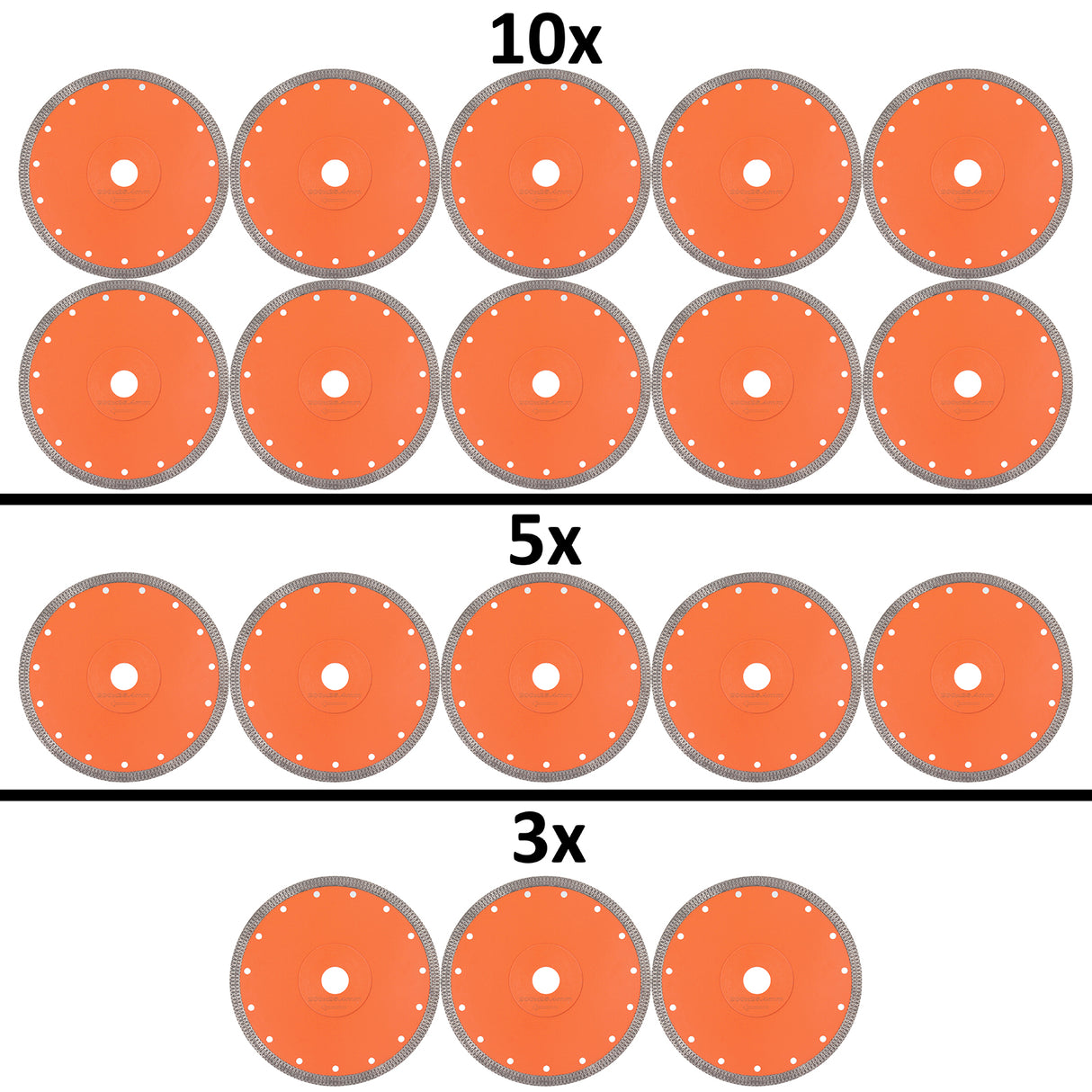 Disque à tronçonner diamanté pour carrelage diamètre 200 mm alésage 25,4 mm