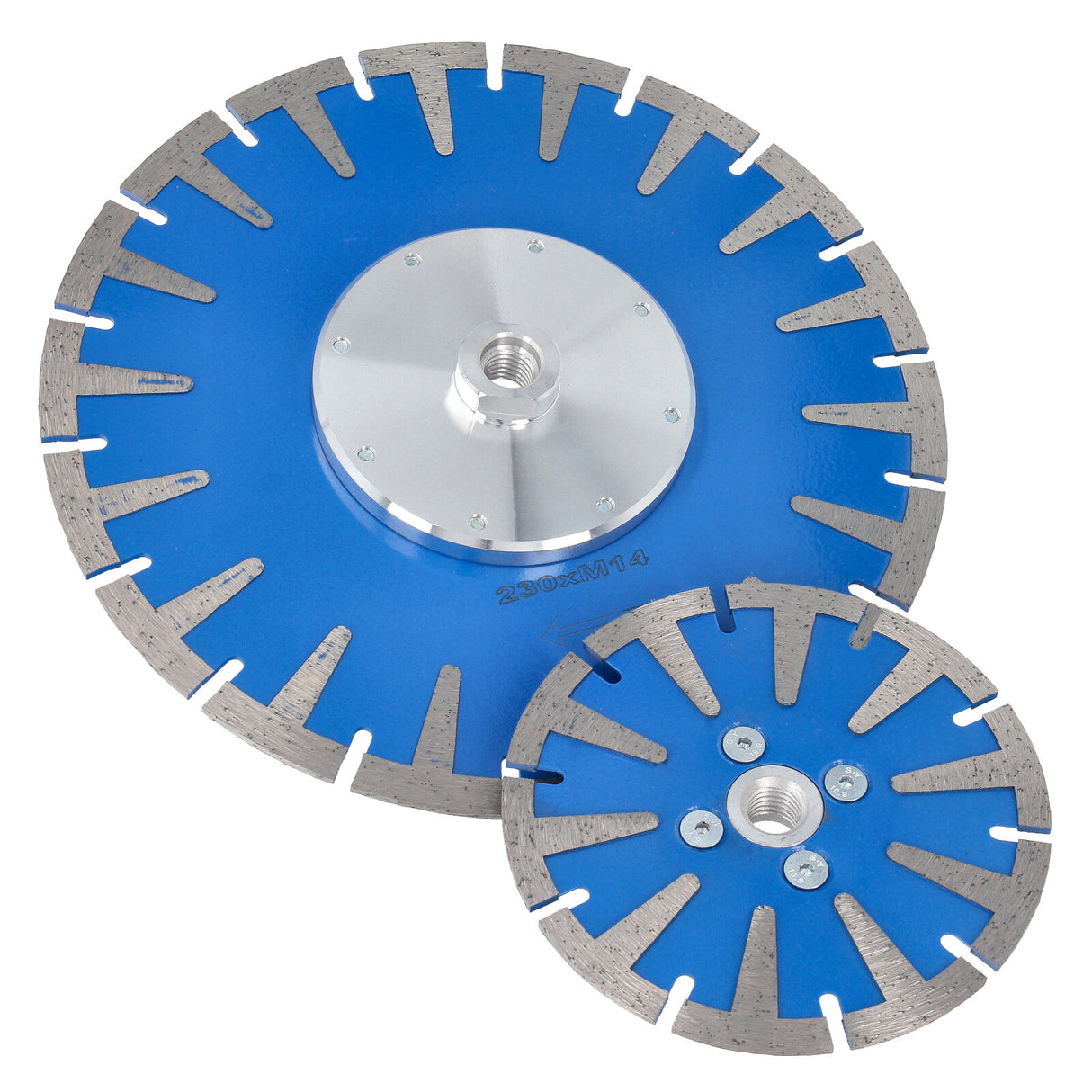 Disque à tronçonner diamanté 125/230 mm bride M14 pour granit, béton lavé, grès